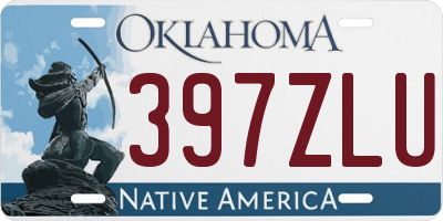OK license plate 397ZLU