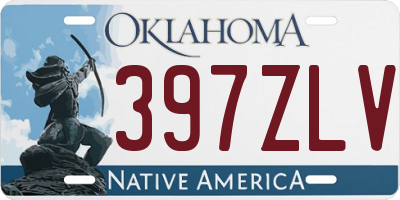 OK license plate 397ZLV