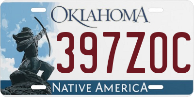 OK license plate 397ZOC