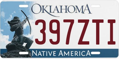 OK license plate 397ZTI