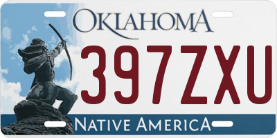 OK license plate 397ZXU