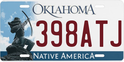 OK license plate 398ATJ