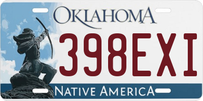 OK license plate 398EXI