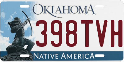 OK license plate 398TVH