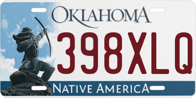 OK license plate 398XLQ