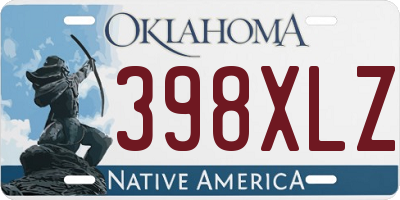 OK license plate 398XLZ