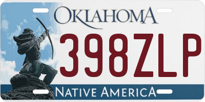 OK license plate 398ZLP