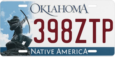 OK license plate 398ZTP