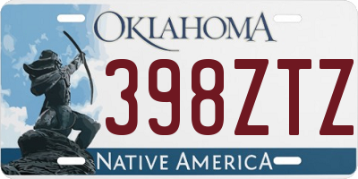 OK license plate 398ZTZ