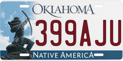 OK license plate 399AJU