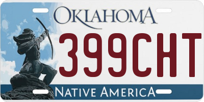 OK license plate 399CHT