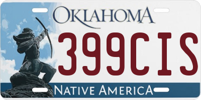 OK license plate 399CIS