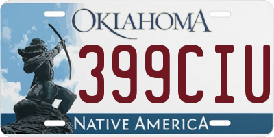 OK license plate 399CIU