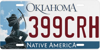 OK license plate 399CRH