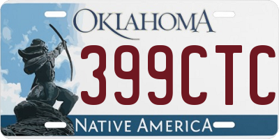 OK license plate 399CTC