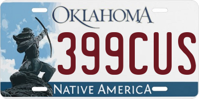 OK license plate 399CUS