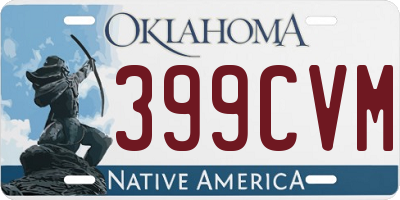 OK license plate 399CVM