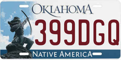 OK license plate 399DGQ