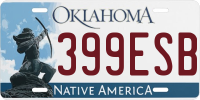 OK license plate 399ESB