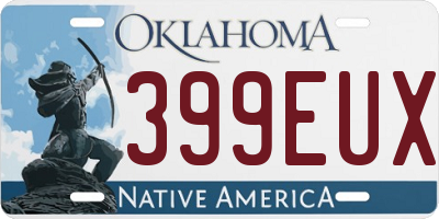 OK license plate 399EUX