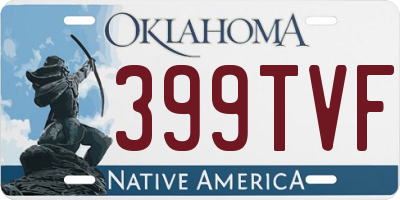 OK license plate 399TVF