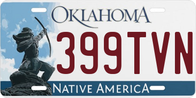 OK license plate 399TVN