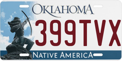 OK license plate 399TVX