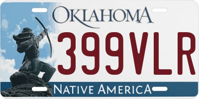 OK license plate 399VLR