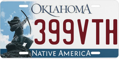 OK license plate 399VTH