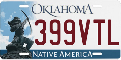 OK license plate 399VTL