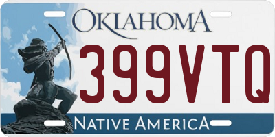 OK license plate 399VTQ