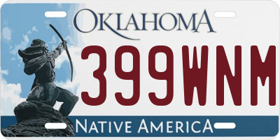 OK license plate 399WNM