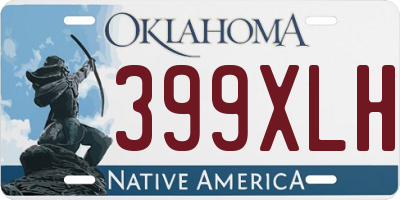 OK license plate 399XLH