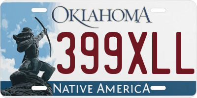 OK license plate 399XLL