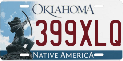 OK license plate 399XLQ