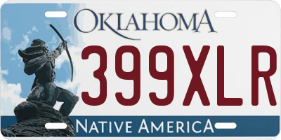 OK license plate 399XLR