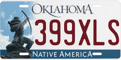 OK license plate 399XLS
