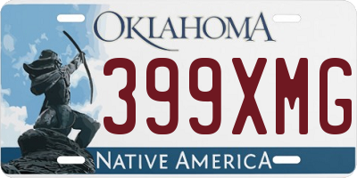 OK license plate 399XMG