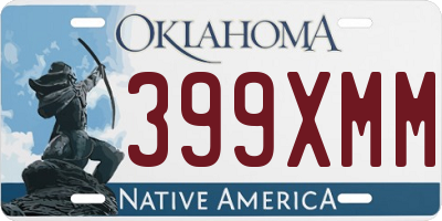 OK license plate 399XMM