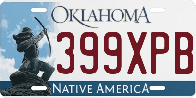 OK license plate 399XPB