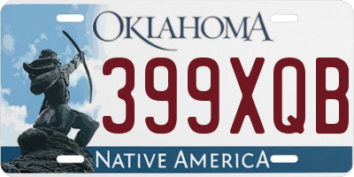 OK license plate 399XQB