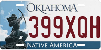 OK license plate 399XQH