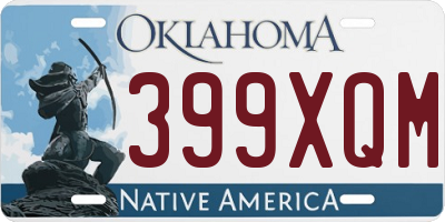 OK license plate 399XQM