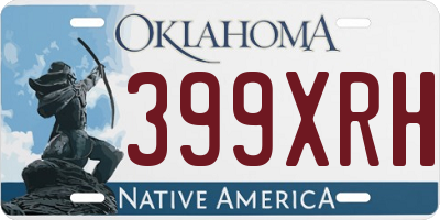 OK license plate 399XRH