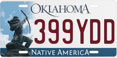 OK license plate 399YDD