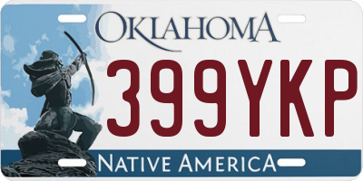 OK license plate 399YKP