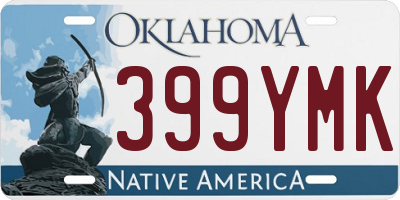OK license plate 399YMK