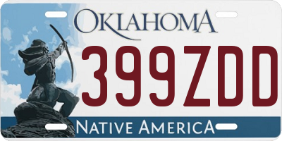 OK license plate 399ZDD