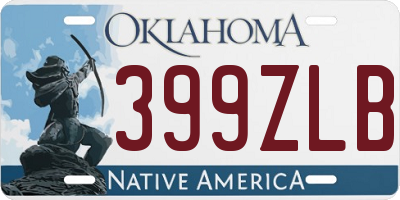 OK license plate 399ZLB