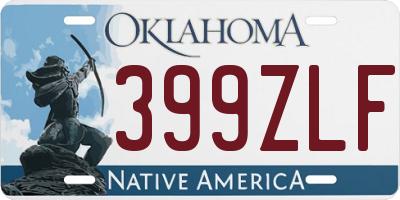 OK license plate 399ZLF